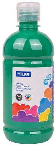 TEMPERA 500ML VERDE OSCURO MILAN 