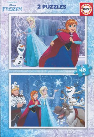 PUZZLE 2X48 FROZEN EDUCA