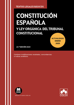 CONSTITUCION ESPAÑOLA Y LEY ORGANICA TRIBUNAL CONST